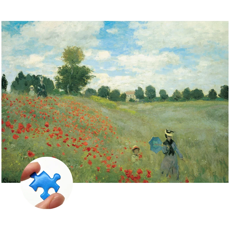 

Paper Jigsaw Puzzles 1000 Pieces Children/Adult Decompression Games Educational Toys Decoration Birthday Gift-Poppy Fields