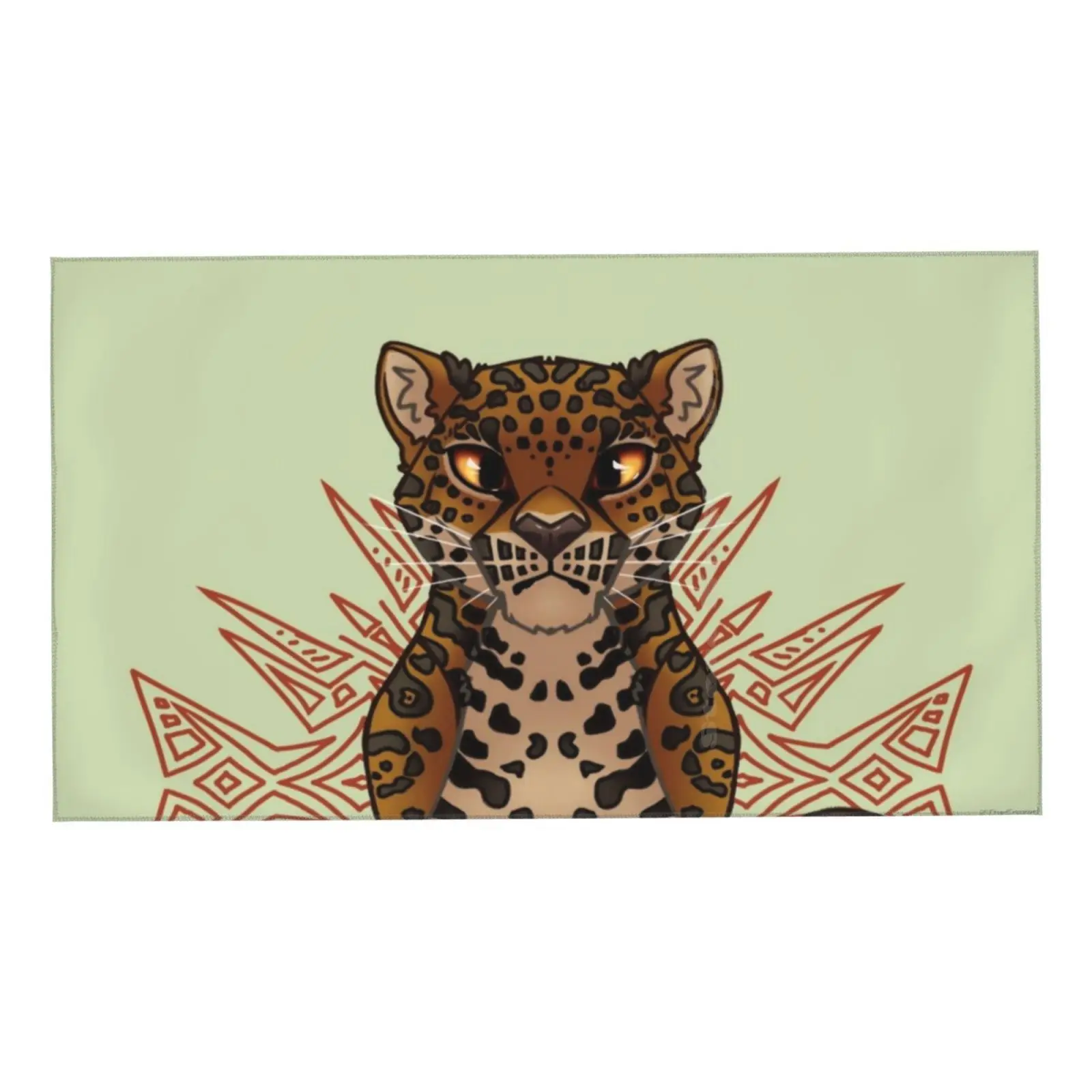 Jagged Jaguar 3D Print Towel Sport Soft Towel Feline Cat Large Big Cat