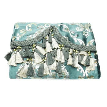 

Elegant Gilding Tassels Embroidery Piano Cover Cloth Dustproof Cover