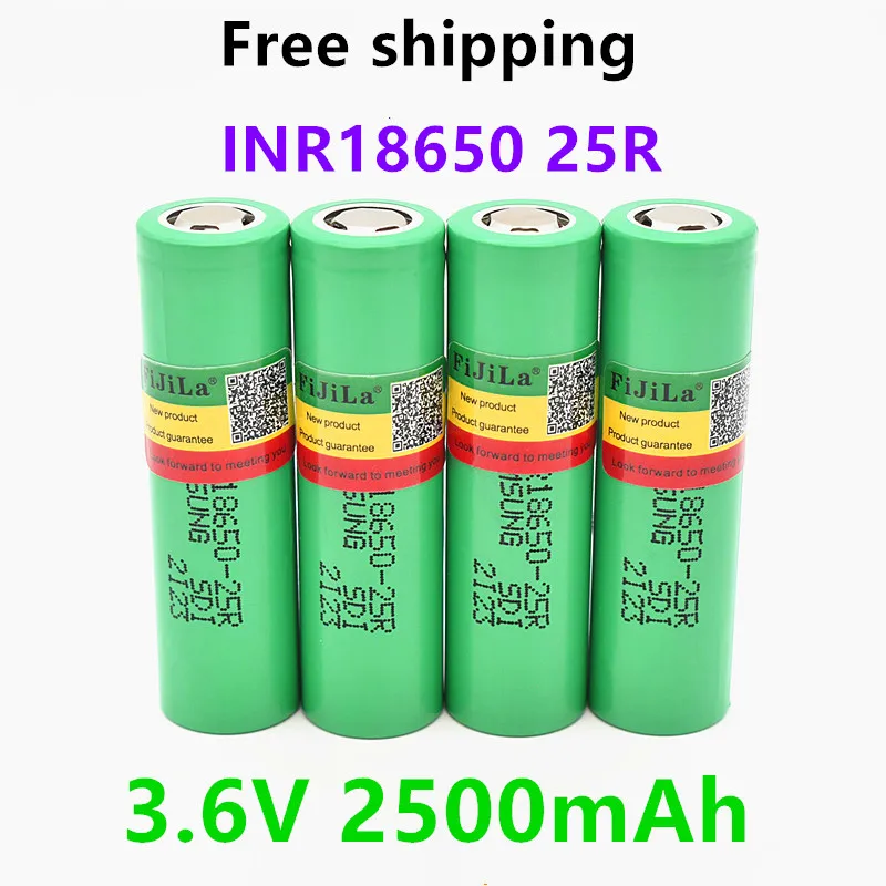 l original New Brand 18650 2500mAh Rechargeable battery 3.6V INR18650 25R M 20A discharge hot | Электроника