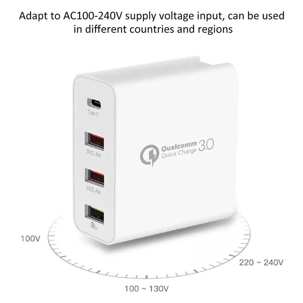 Многофункциональное быстрое зарядное устройство USB зарядка несколько 4 USB зарядная станция для телефона универсальное usb-хаб умное зарядное устройство