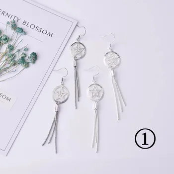 

MENGYI New Fashion Hollow Design Butterfly/Flower Various Styles Of Tassel Earrings Women 9 25 Drop Earring Wedding Jewelry Gift