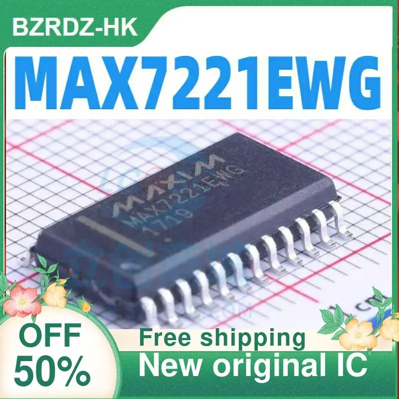 

Новая Оригинальная интегральная схема MAX7221EWG MAX7221 SOP-24, 5 шт.