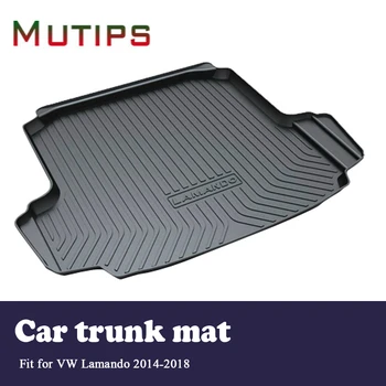 

Mutips Car Cargo rear trunk mat For VW Lamando 2014 2015 2016 2017 2018 Boot Liner Tray Waterproof Anti-slip mat Accessories pad