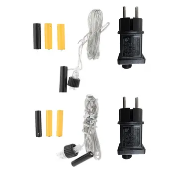

AA AAA Battery Eliminator Replace 2x 3x AA AAA Battery Cable for Radio LED Light EU Plug