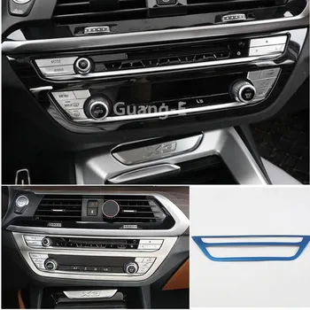 

Car Cover Trim Stainless Steel Middle Air Condition Switch Outlet Vent For BMW X3 XDrive 25i 28i 30i 2018 2019 2020