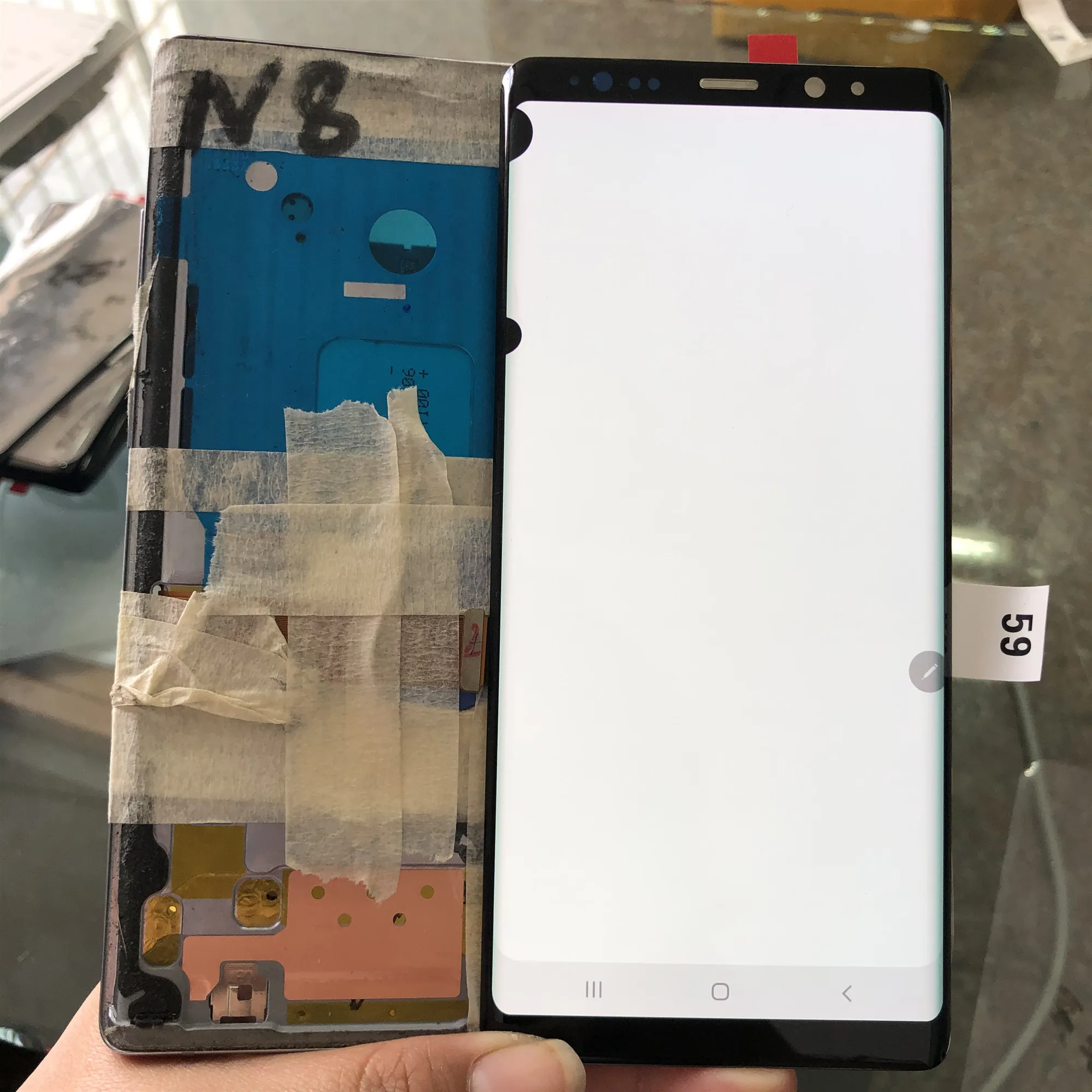 

Original AMOLED LCD For SAMSUNG Galaxy NOTE 8 LCD N950 No Frame Touch Screen Replacement Parts Dead Pixels or Burn Shadow