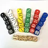 10pcs  Wood Dice D6 Sided Dice 16mm Digital number or point Cubes Round Corner For Kid Toys Board Games ► Photo 3/6