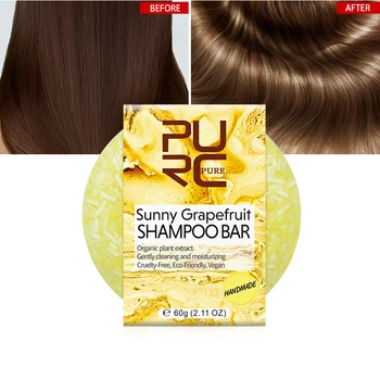 

60G Sunny Grapefruit Shampoo Bar Soap Hair CareCleaning Moisturizing Hair