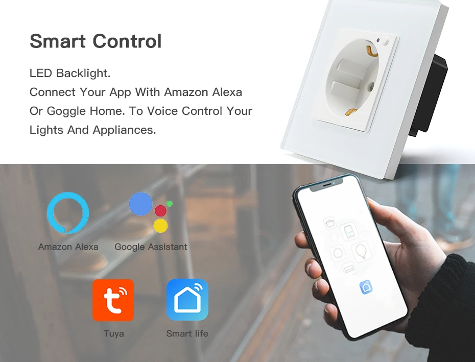 alexa triplo soquetes padrão da ue