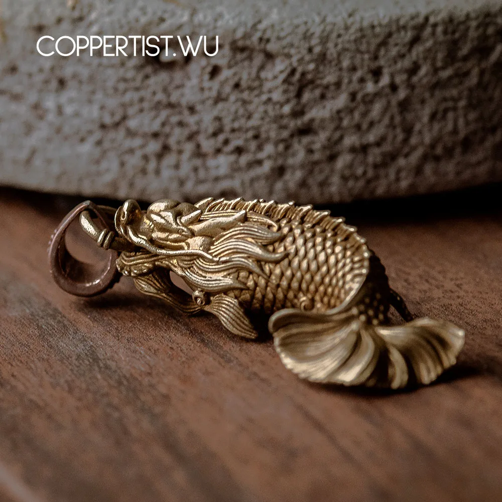 COPPERTIST.WU дракон брелок в форме рыбы животных цепочка для ключей женская
