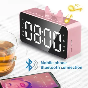 

Alarm Clock Wireless Bluetooth Speaker LED Display Bluetooth Speaker Subwoofer Portable Loudspeaker Bluetooth Speaker Bass