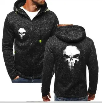 

Punisher Skull Cosplay Coat Zipper Hoodie Unisex new 2020 Sweatshirts