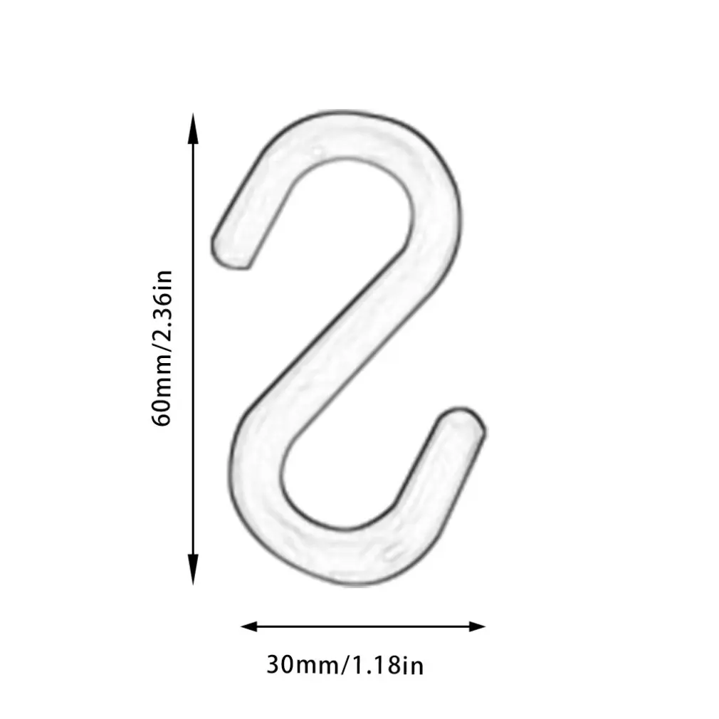 Multi-function Plastic S-shaped Door Kitchen Hook Creative Bathroom Nail-free Hook Wardrobe Clothes S Hook
