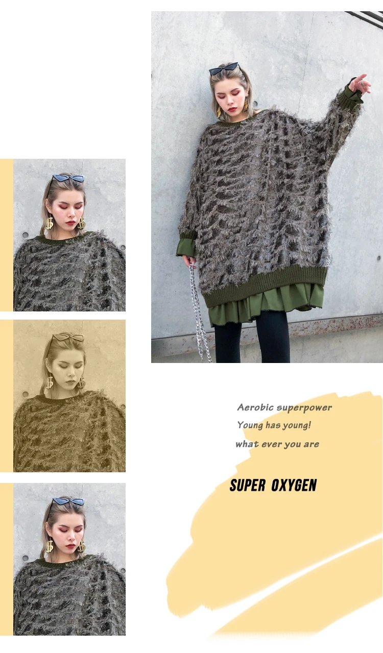 SuperAen осенние и зимние новые футболки для женщин, хлопковые повседневные Модные женские футболки с длинным рукавом и кисточками