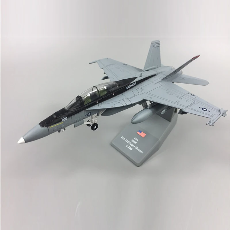 Modelo de Brinquedo Escala Hornet F-18 f A-18 Boeing Militar Míssil Bombardeiro Lutador Exército Força Aérea Diecast Metal Avião Modelo Brinquedo 1 - 100 Eua 14 High Quality Brinquedos e hobbies