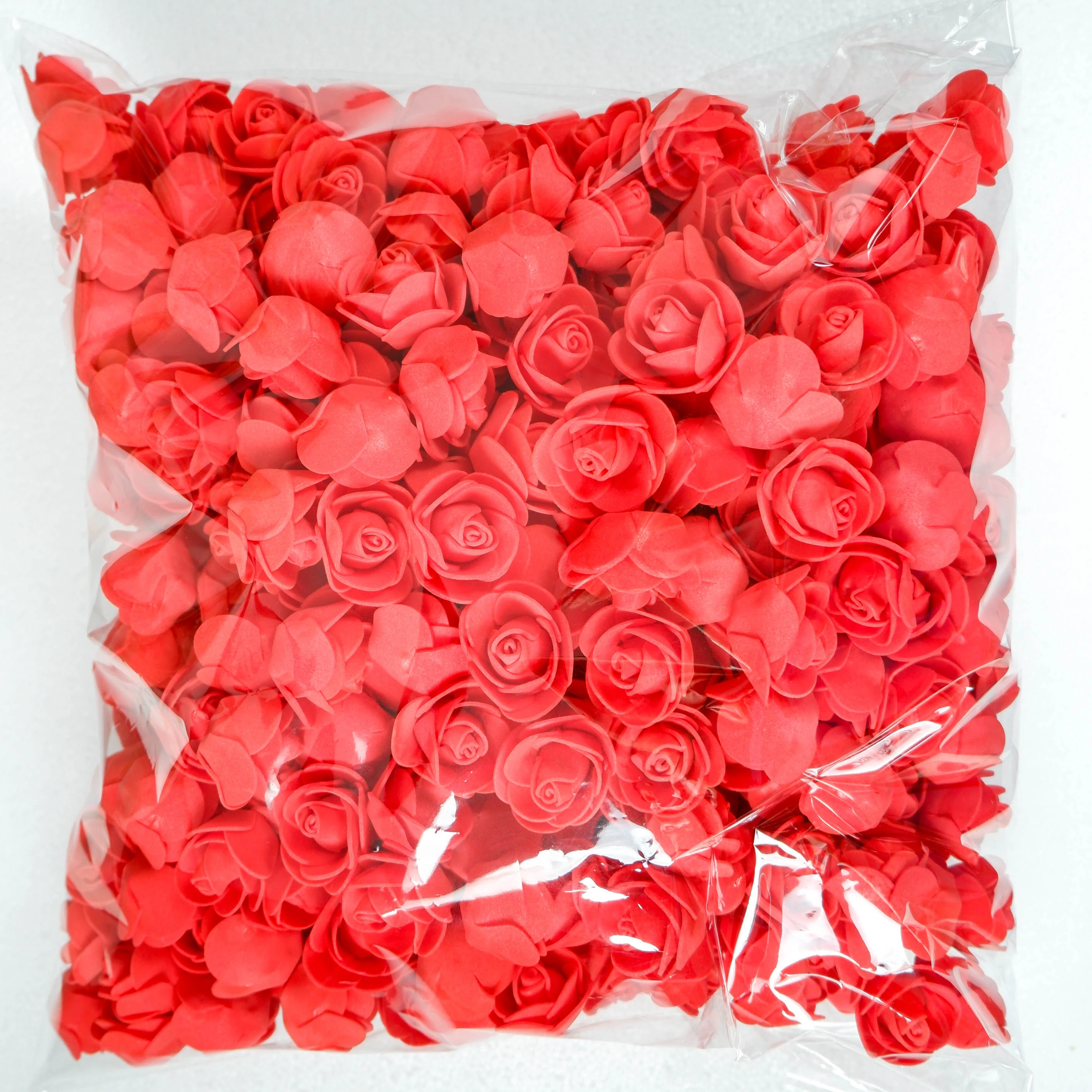 Luvhua Foam Roses 500pcs 3cm Artificial Foam Flower Heads Diy 20cm Bear