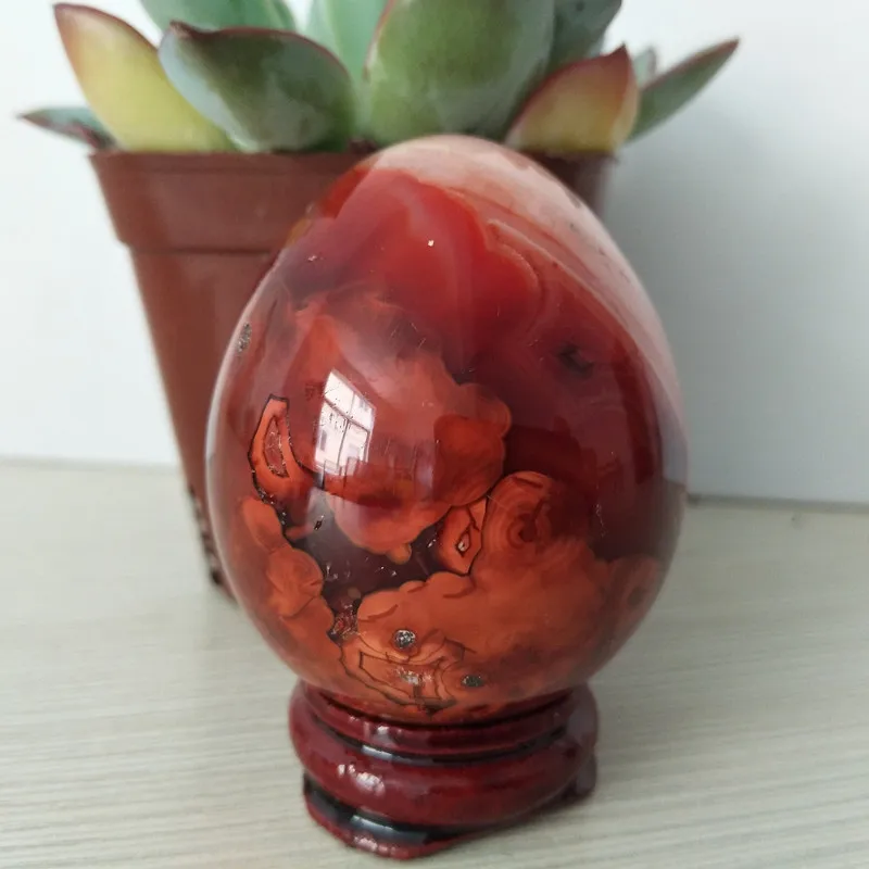 Натуральный камень агат кристаллические яйца и домашний декор | Дом сад