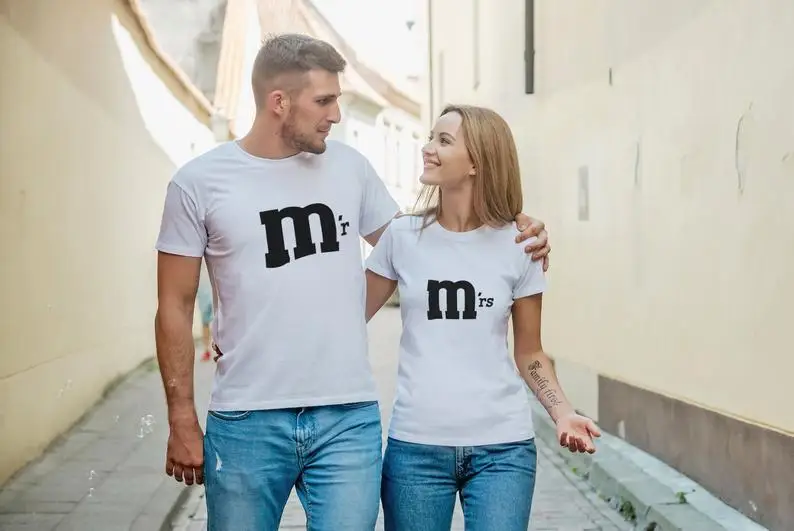 

M and M couples shirts couples t-shirt matching couple shirts
