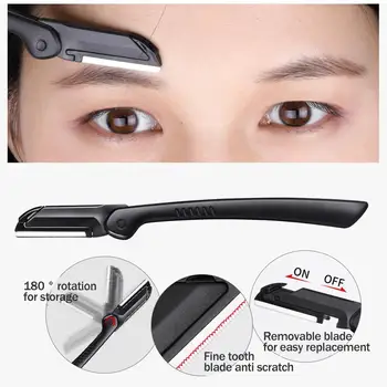 

3pcs Stainless Steel Black Eyebrow Tweezer Flat Tip Scissors Curved Removal Set Hair Razor Clip Eyelash Trimmer Makeup Nose Q0P9
