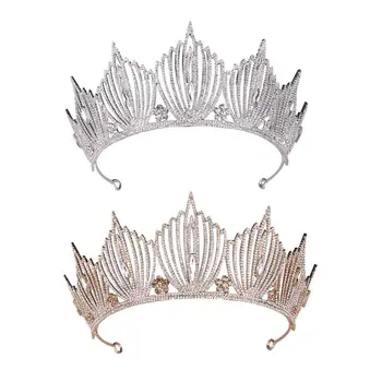 

Birthday Crown Rhinestone Crystal Decoration Headband Prom Tiaras and Crowns for Women