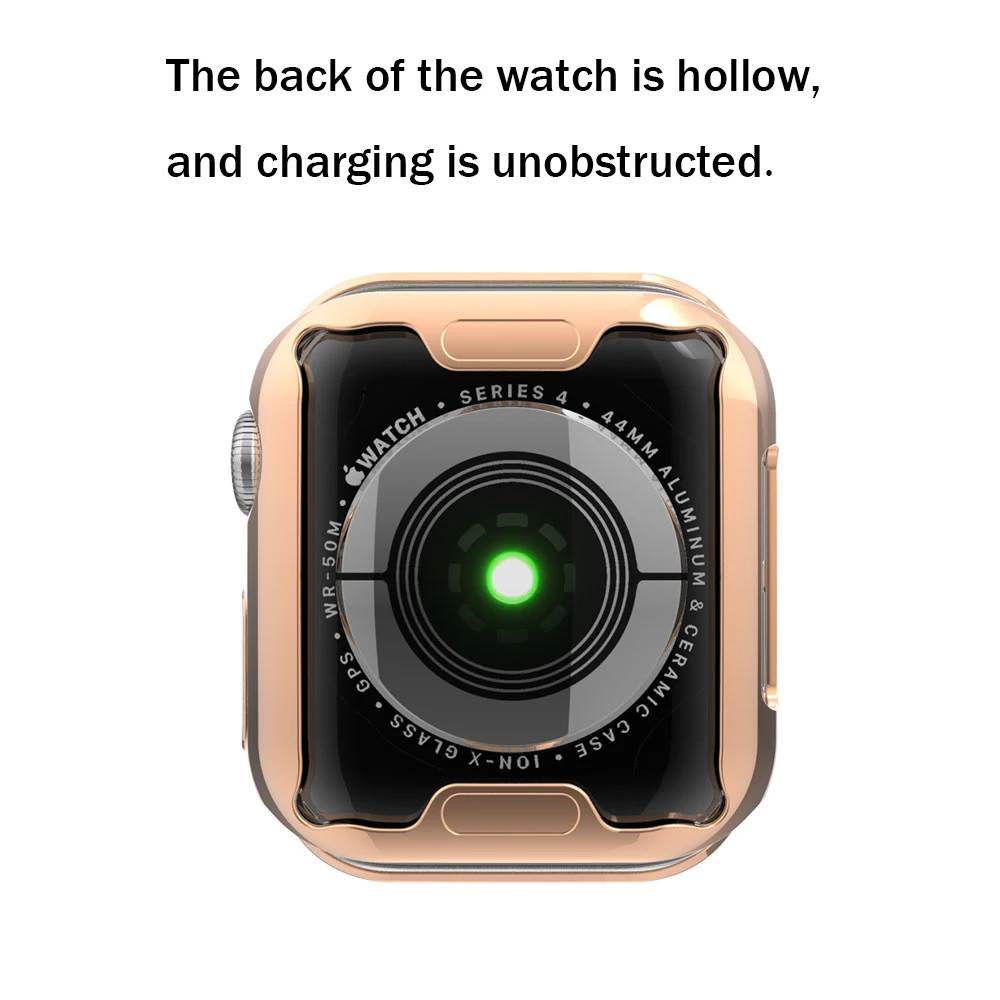 360 Тонкий чехол для часов Apple Watch, чехол 5, 4, 3, 2, 1, 42 мм, 38 мм, мягкий прозрачный ТПУ защитный экран для iWatch 4, 3, 44 мм, 40 мм