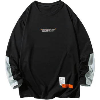 

New Men's Cotton T-shirt Long Sleeve 2020 Spring T-shirt