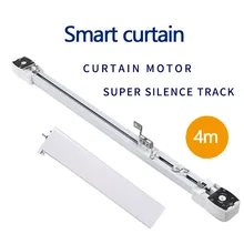Электрический мотор-шторка, пульт дистанционного управления, управление телефоном, голосовое управление, тишина, настраиваемый, супер, достаточно для умного дома, для 4 м