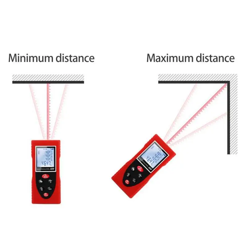 Портативный лазерный дальномер, цифровой измеритель расстояния, лента, дальность, высокая точность, строение, измерительное устройство, линейка, тестовый инструмент