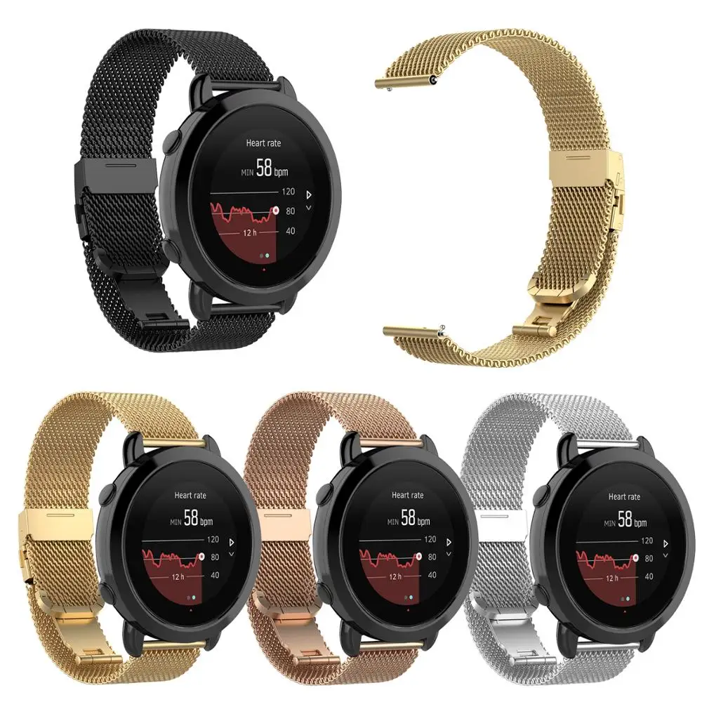 Металлический Миланский ремешок на запястье для Suunto 3 фитнес умных часов браслет