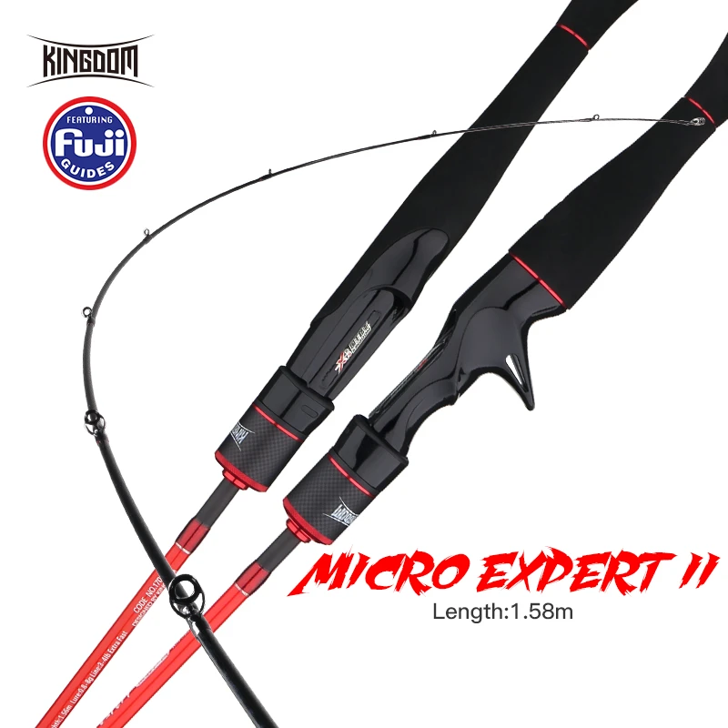 Kingdom удилище Micro Expert II спиннинг литье приманка стержень 1 58 м UL мощность легкий FUJI