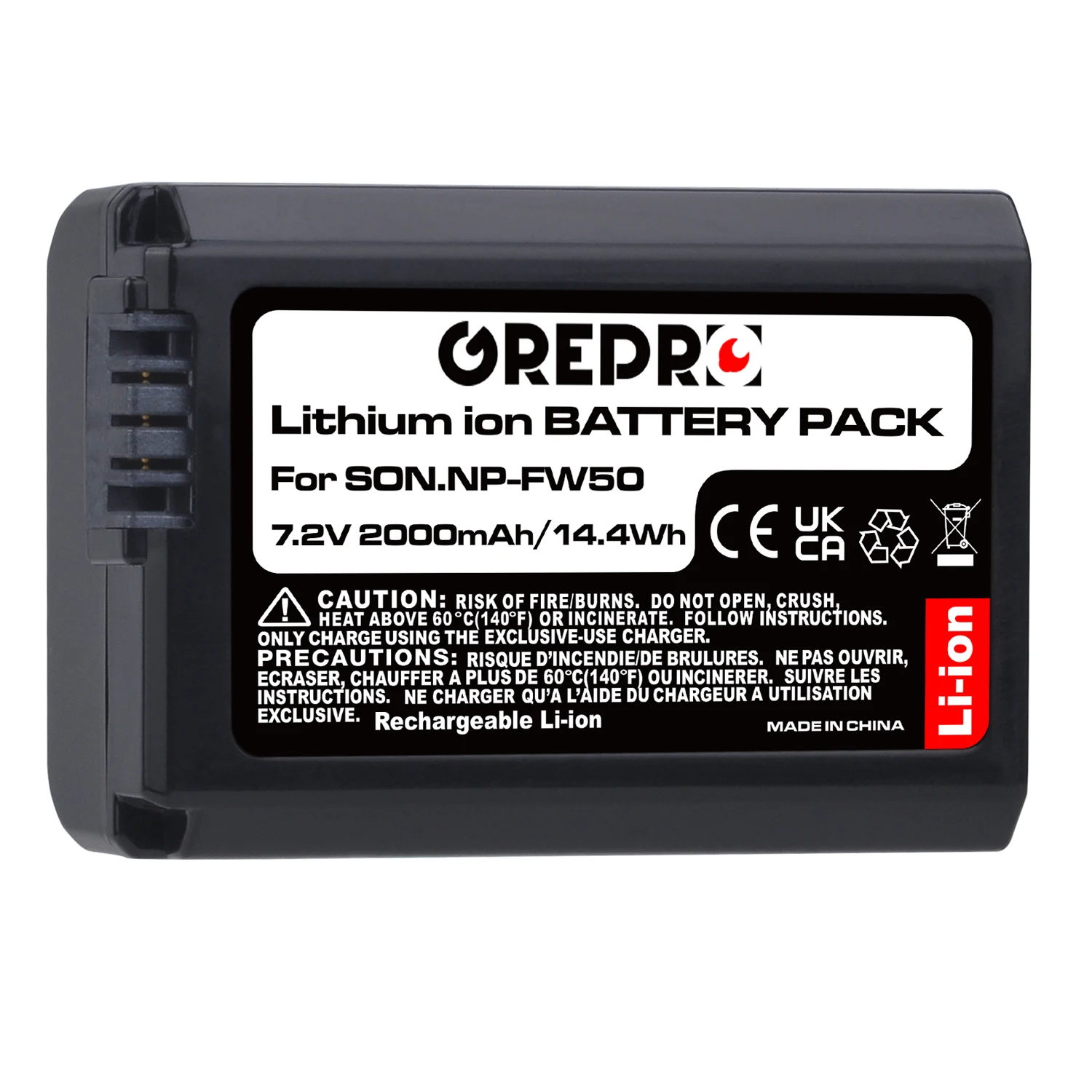 Batterie De Rechange Pour Sony Smartshot ILCE-QX1 – 1030 MAh, 7,4 V – Avec Puce Info