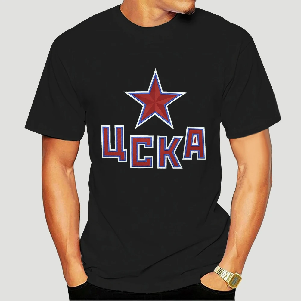 Hc Cska Москва Khl русская профессиональная хоккейная черная футболка Новая 0028K |