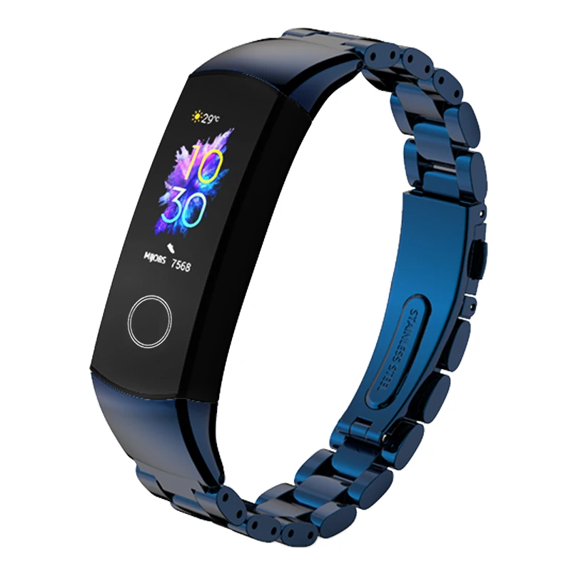 Mijobs Honor Band 4 ремешок из нержавеющей стали Миланский металлический ремешок для huawei Honor Band4 Ремешок Браслет Смарт-браслет аксессуары