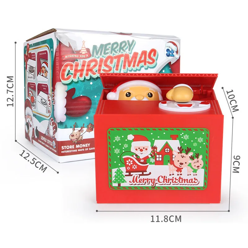 Санта забавная игрушка вечерние игрушки электрическая музыка Санта Копилка Рождественский подарок игрушка для детей подарок на день рождения для детей