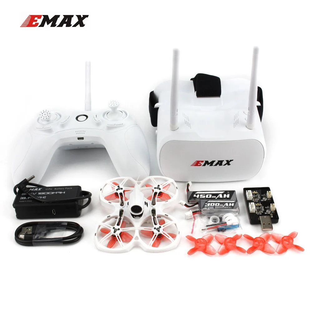 

EMAX Tinyhawk II 75mm FrSky D8 Runcam Nano-2 Cam 25/100/200mw VTX 5A Blheli_S ESC 1-2S Whoop FPV Racing Drone BNF/RTF Quadcopter