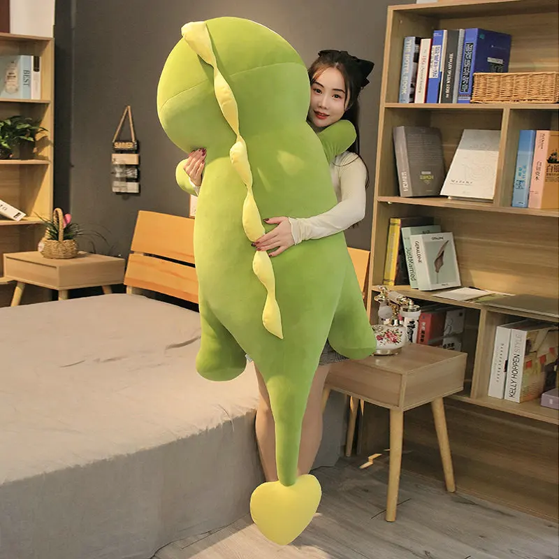 

80-140cm New Long Lovely Dinosaur Plush Toy Soft Cartoon Animal Doll Stuffed Boyfriend Sleeping Pillow Kid Girl Birthday Gift