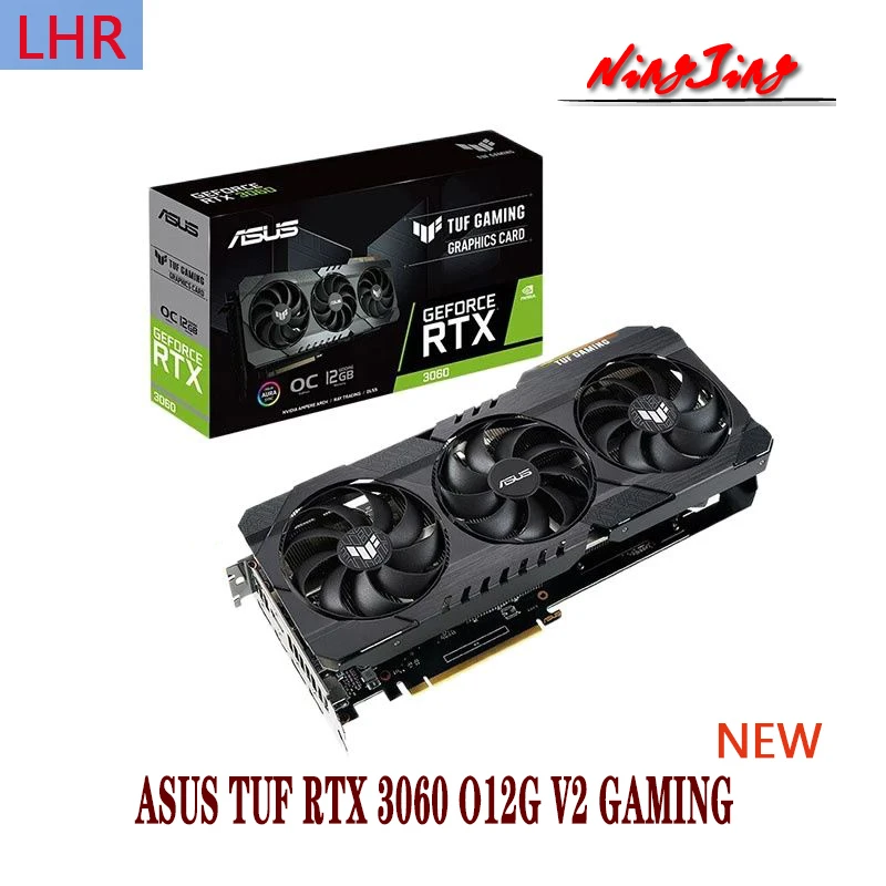 latest gpu for pc ASUS TUF RTX 3060 O12G V2 GAMING Video Cards GPU Graphic Card  RTX3060 12GB Support AMD Intel Desktop CPU LHR NEW display card for pc