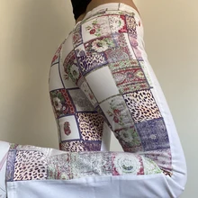 

YICIYA Patchwork Printed White Trousers Women Fashion High Waisted Pants Capri Harajuku Vintage Y2K Joggers Streetwear 2021