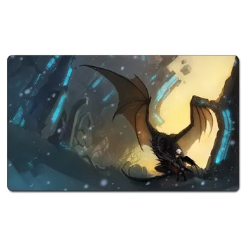 

(girl with dragon wings ) YGO Board Games Playmats The Games Mat Custom Design Playmat mouse pad rugs with Free Gift Bag
