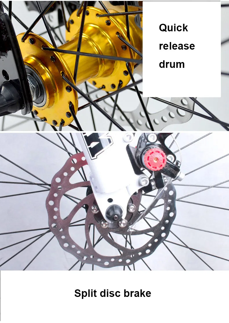 Best Mountain Bike Bicycle 21 Speed 24/26 Inch Five Knife One Wheel Shock Absorber Adult Male and Female Students 2019 2
