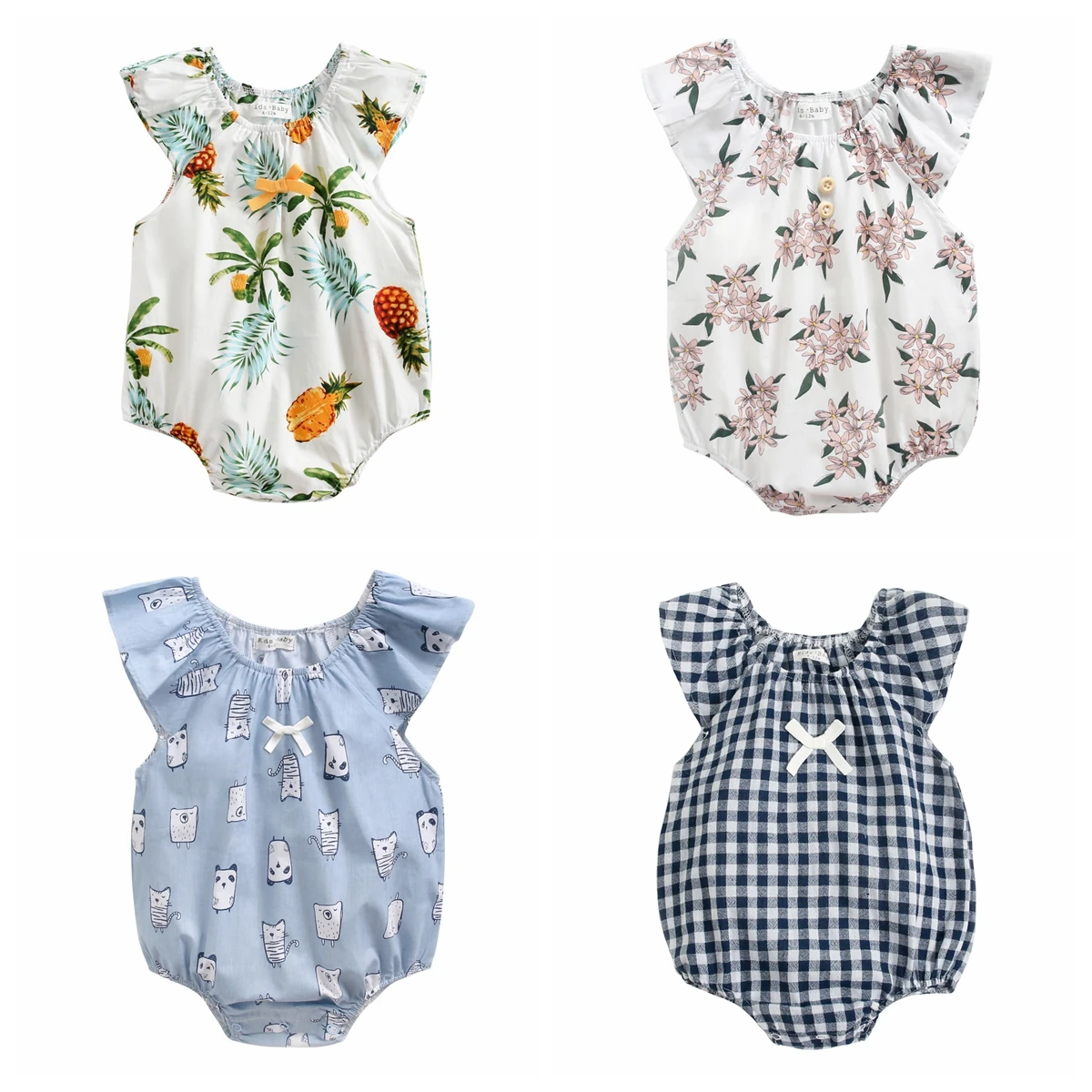 Sanlutoz-body de algodón con estampado para bebé recién nacido, ropa de princesa para niña pequeña