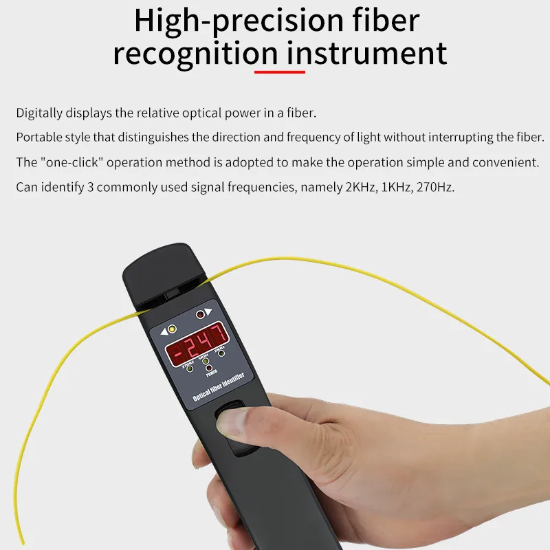 

Fiber optic identifier live fiber optic identifier 800nm-1700nm fiber cable visual fault locator