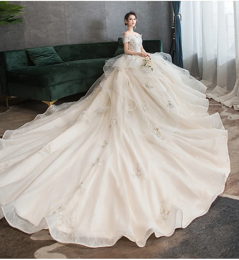 Белое свадебное платье Vestido De Noiva, выполненное на заказ, большие размеры, романтичное свадебное платье из тюля, платья для беременных, Robe De Mariee