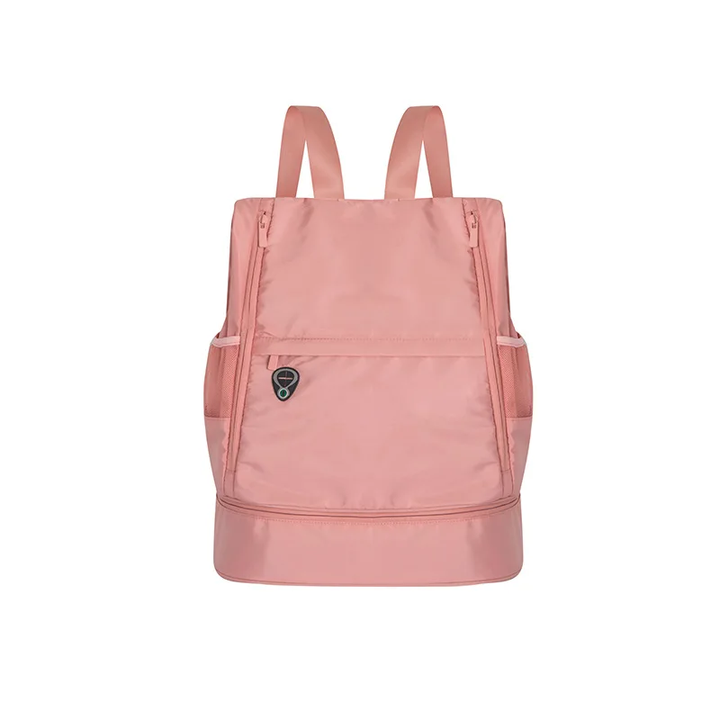 Спортивный рюкзак для женщин; сумки для фитнеса; сухая мокрая сумка; Gymtas Femme Tas Sac De Sport Mochila; одежда для плавания - Цвет: Розовый