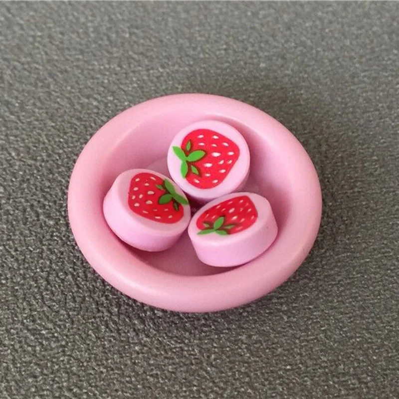 10pcsset Fruits Figures Food Strawberry Jam Building Blocks DIY MOC Accessories Model Building Bricks Kits Toys For Children (2)