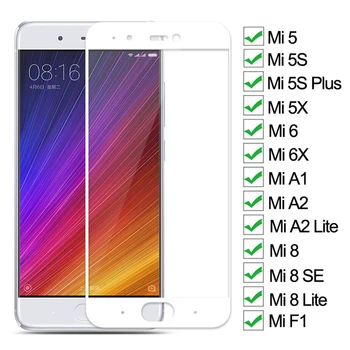 Перейти на Алиэкспресс и купить 9D закаленное стекло для Xiaomi mi 5 5S Plus 5X6 6X A1 A2 Lite Защитная пленка для экрана для mi 8 SE Lite Pocophone F1