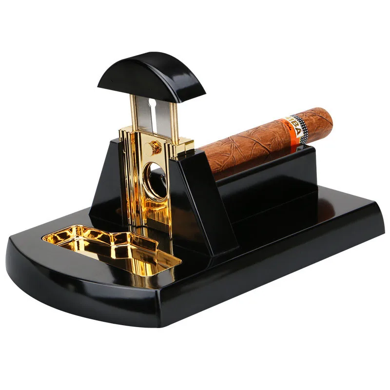 

Stainless Steel Cigar Cutter Shear table Triple Blade Cuba Cigars Scissors Sharp Cut Cigar Cutter Cigar Accessories