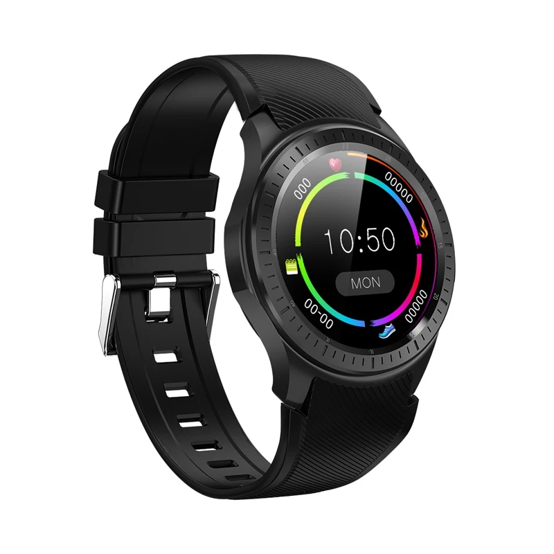 Dm368 Plus Smart Watch Bluetooth Smartwatch 4G Mt6739 Android 5.1 Quad Core Wristwatch With Heart Rate Gps Wifi(Black)