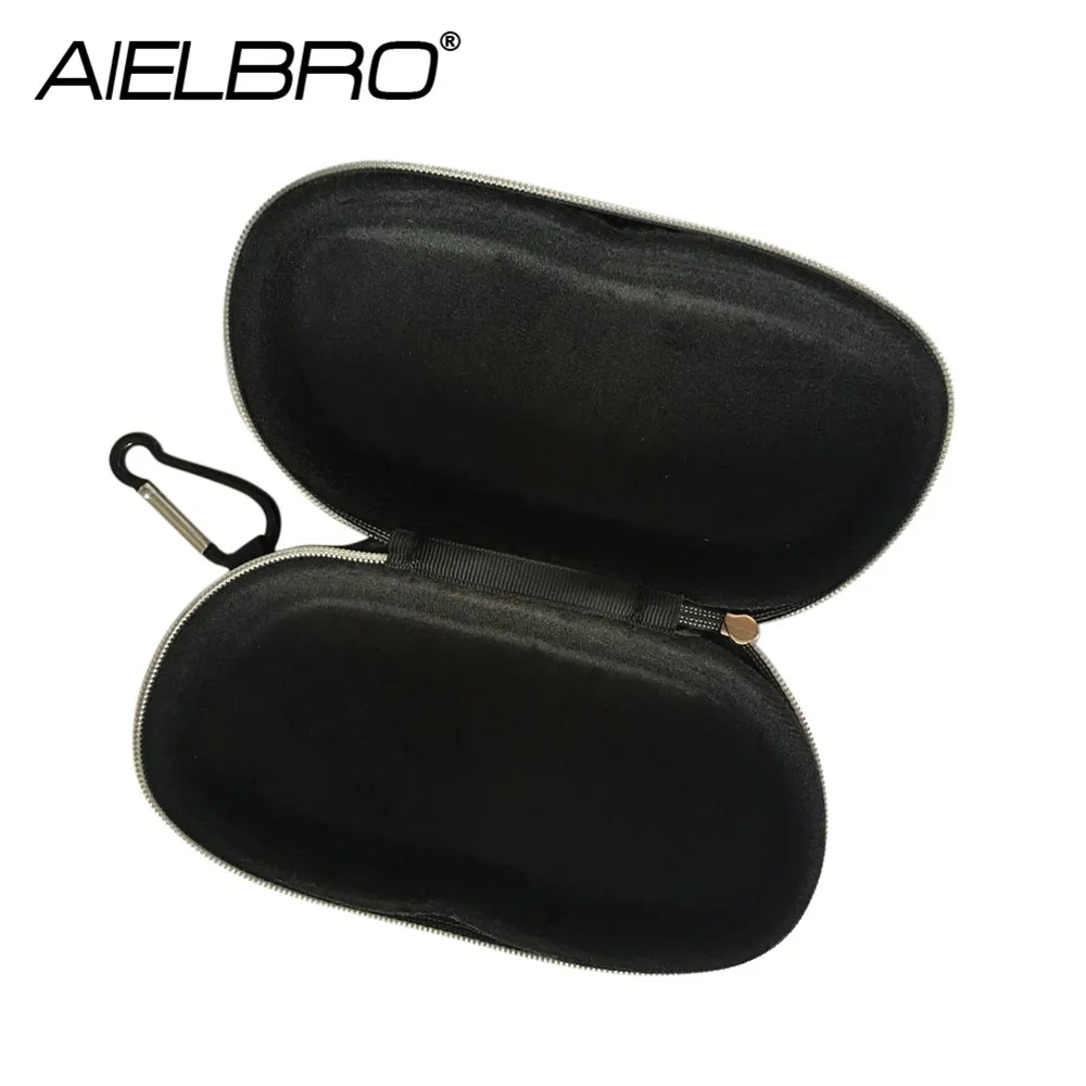 AIELBRO Super Pressure Resistance Zipper Clam Sunglasses Hard Case Portable Box Eye Glasses Storage Cover Shell Hard Case